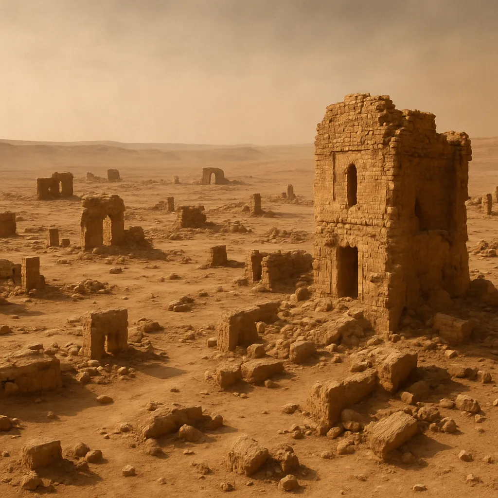 Many Crumbling Ancient Stone Structures Are Scattered Across a Vast