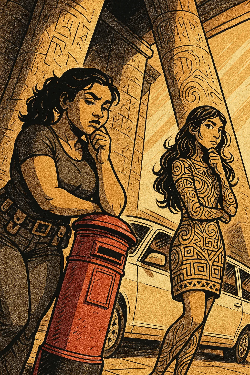 Curvy Figure of South Asian Descent