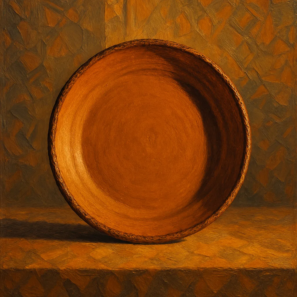 Single Matte-finished Earthenware Plate