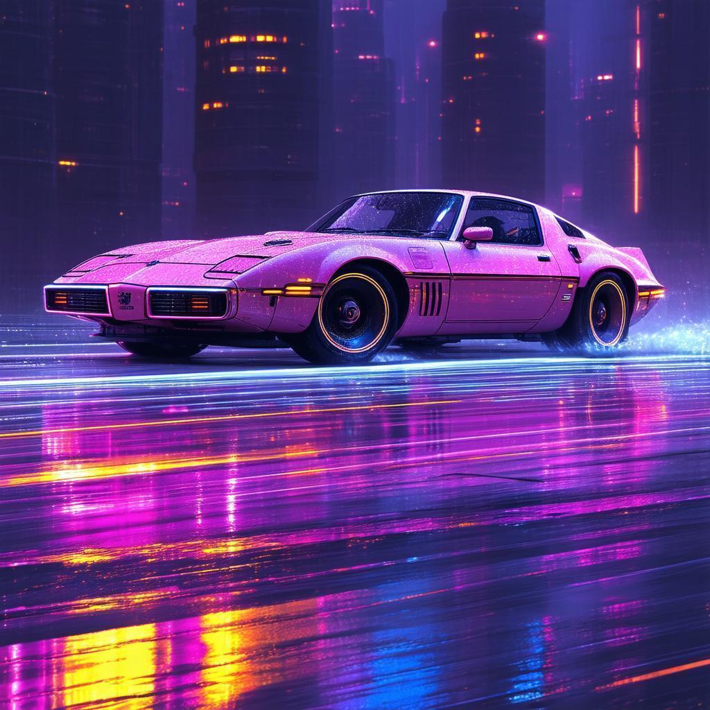 Trans Am and Jaguar in Cyberpunk Chase