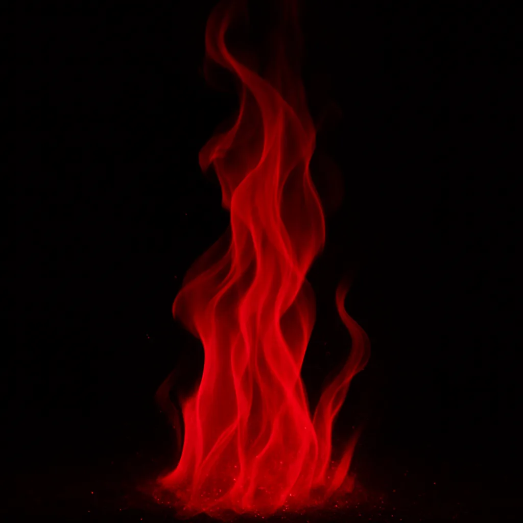 Vibrant Blaze Radiating in Rich Tones of Ruby