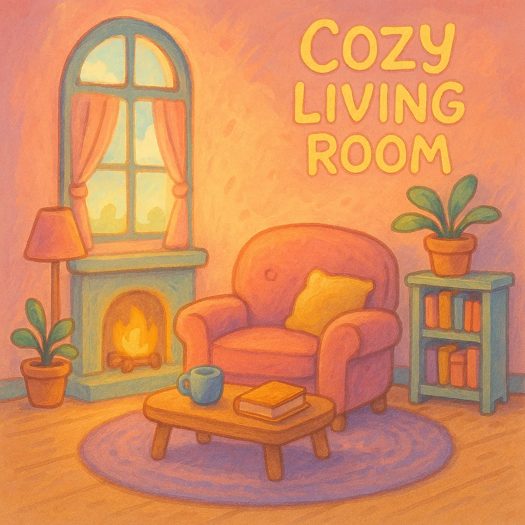 Craft a Cozy Living Room Illustration
