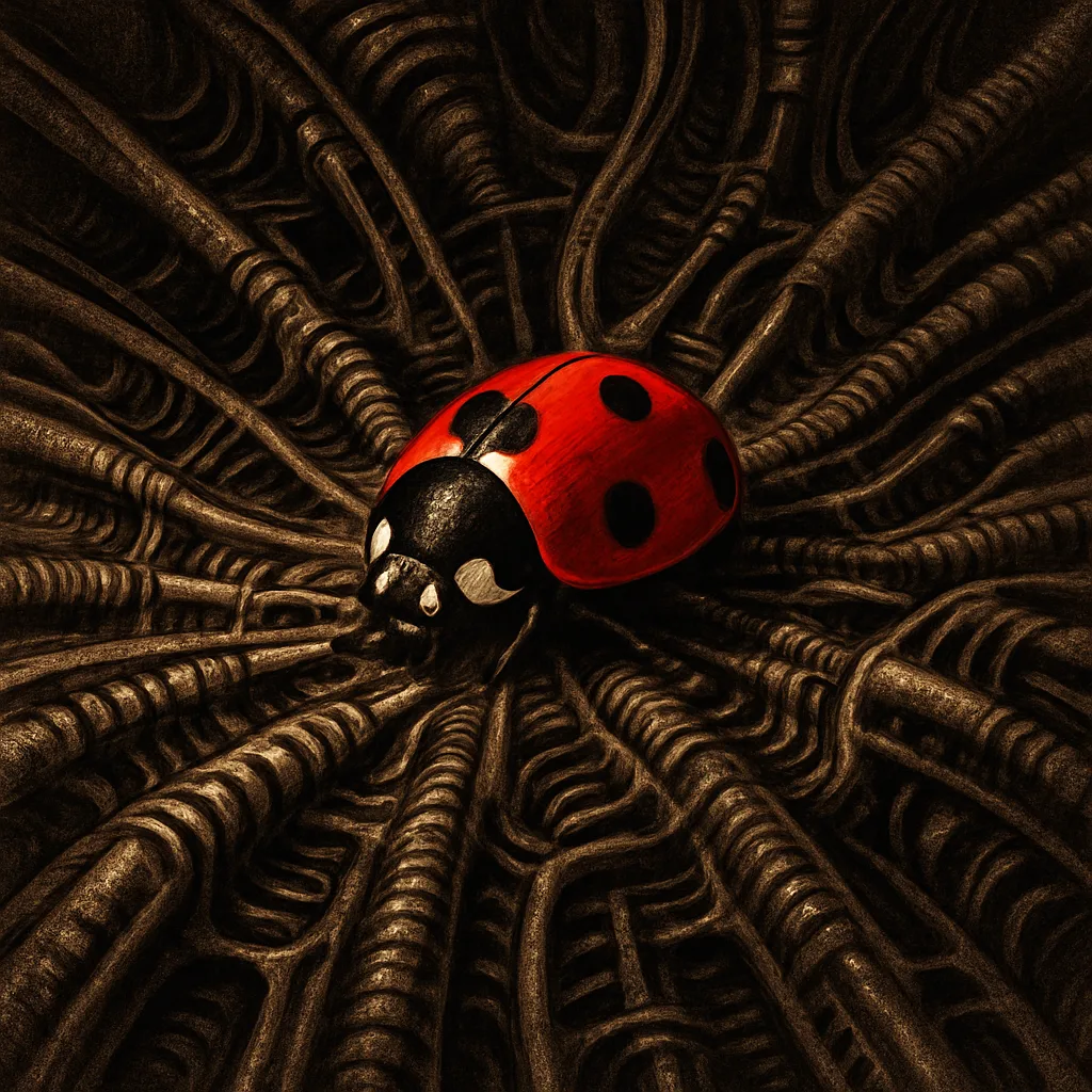 Lone Classic Red Ladybug