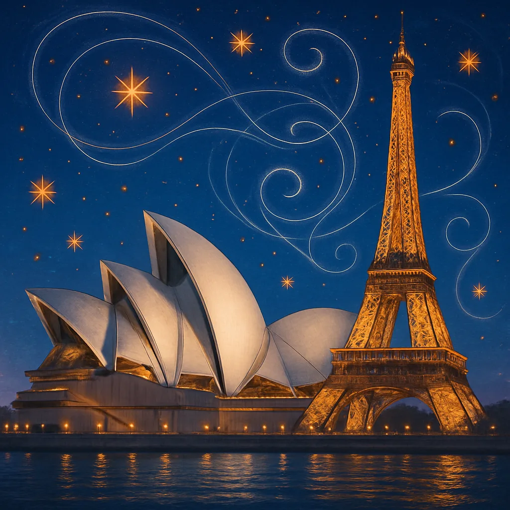 Fantastical Composite Image Where the Iconic Sydney Opera House