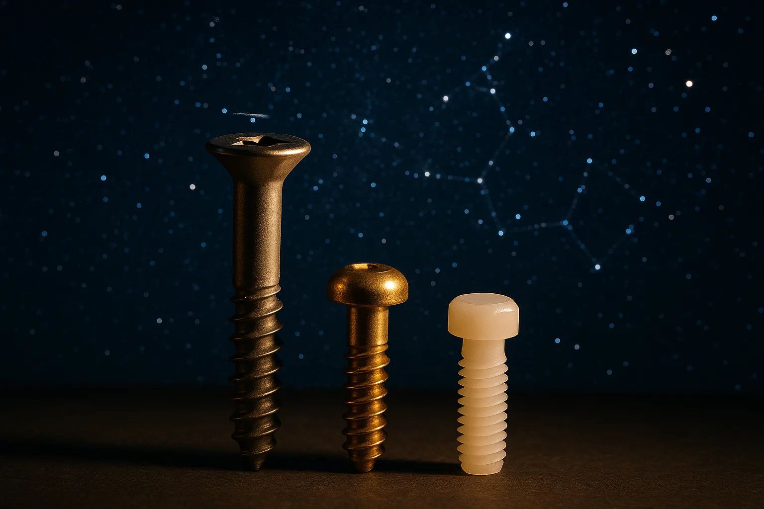Three Screws Stand as Potent Symbolic Elements