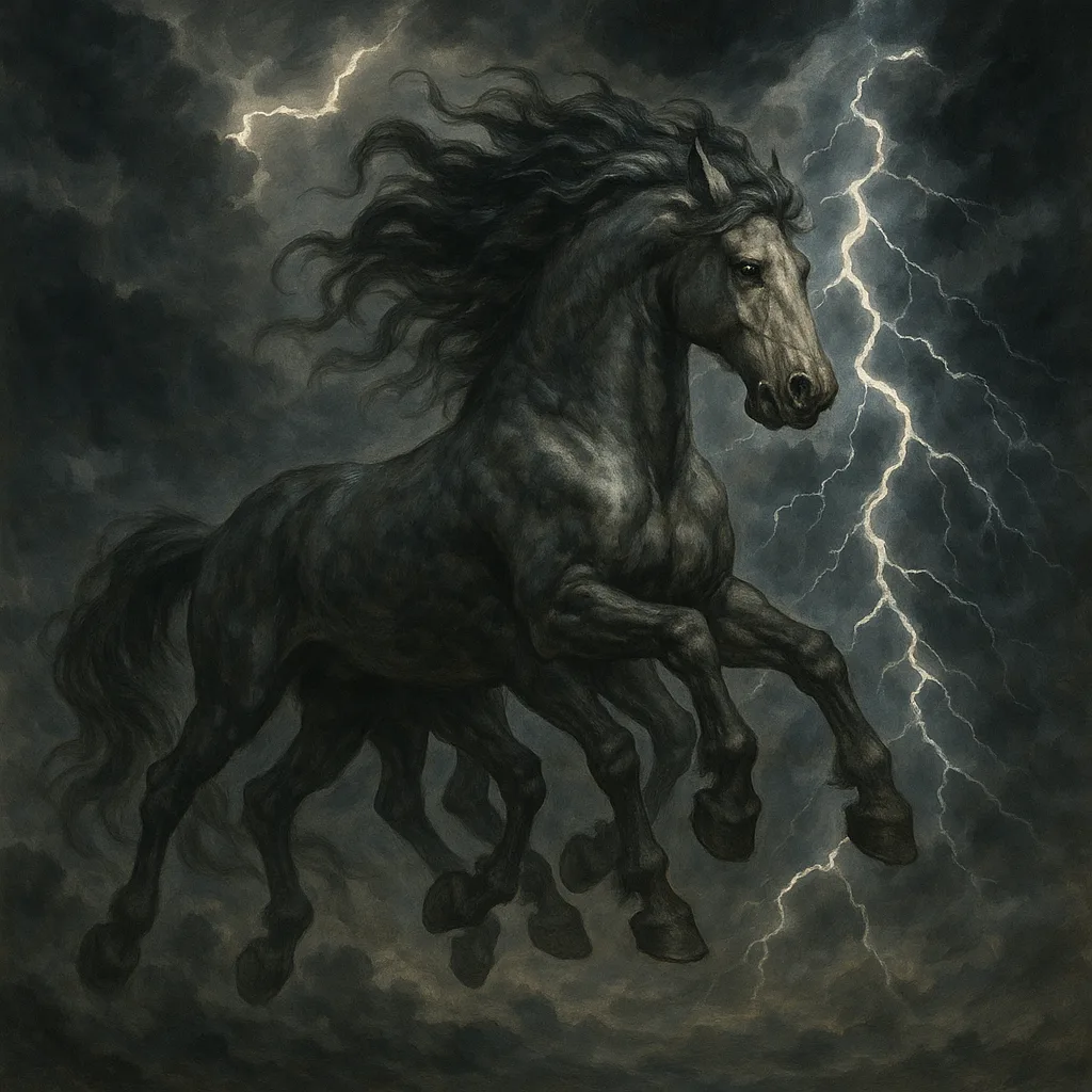 Odin's Magnificent Horse with Eight Legs