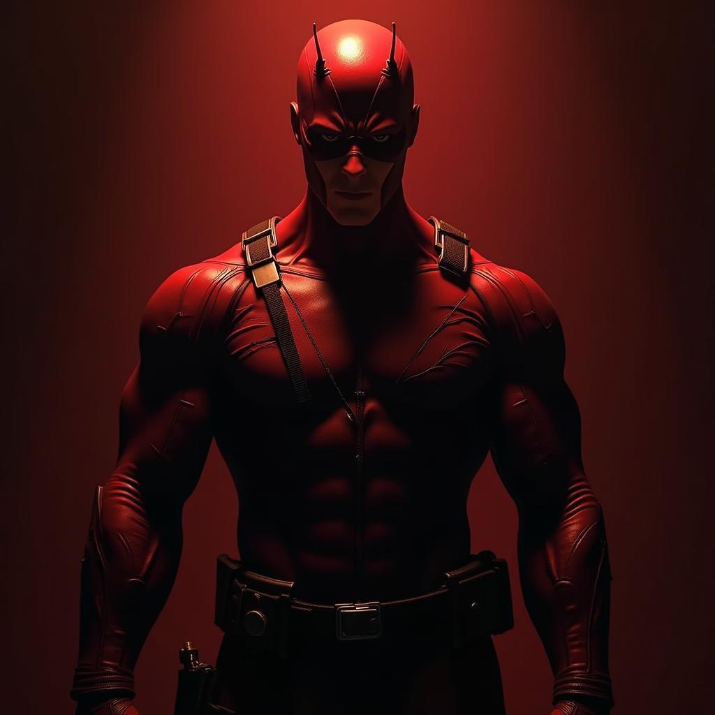 Daredevil Rendered as a Dramatic 3D Model