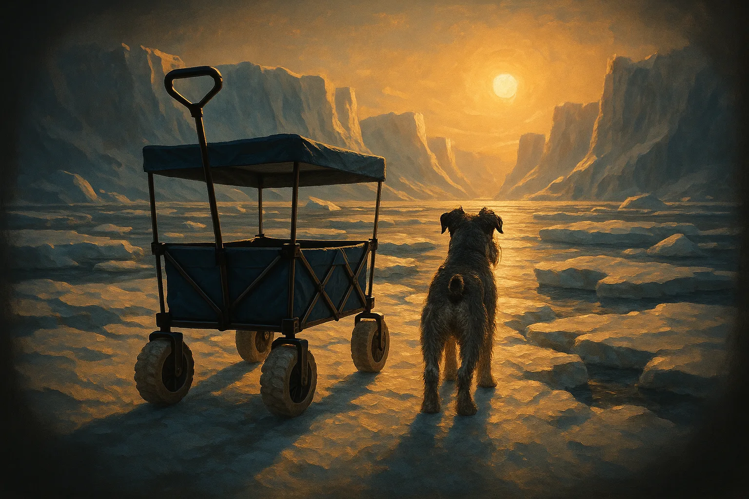 Ocean Blue Beach Wagon Featuring Wide Sand Wheels