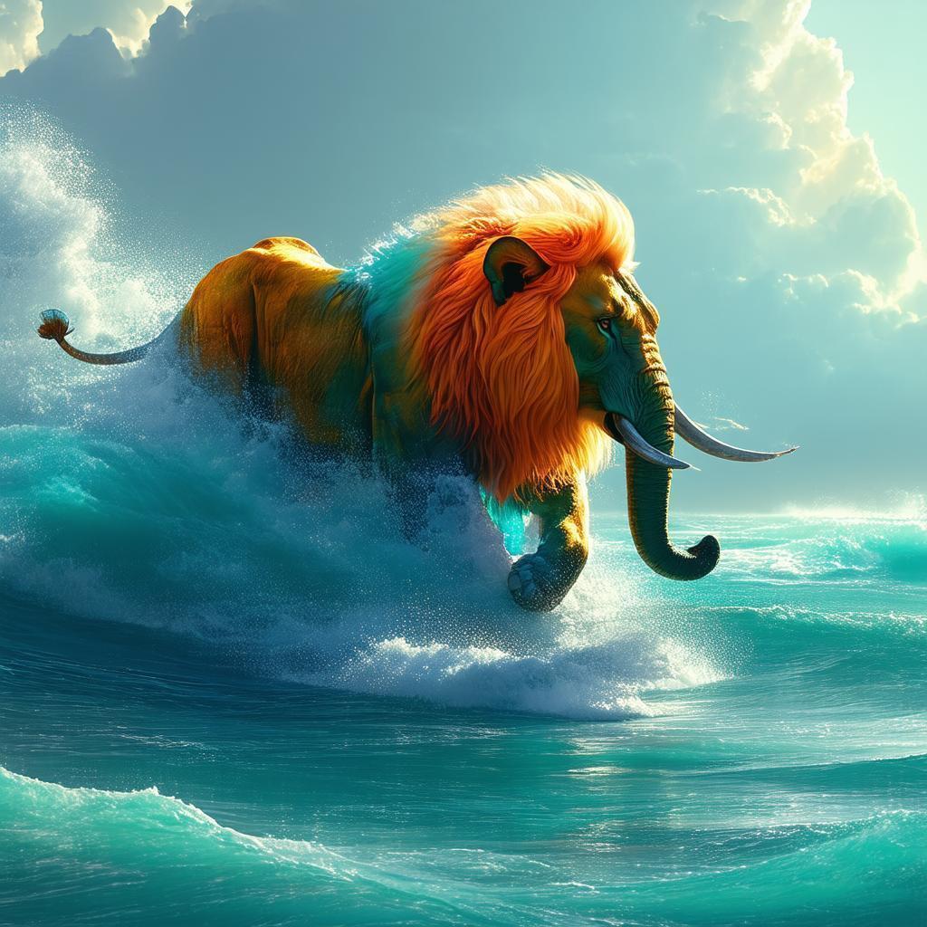 Legendary Island Sized Lion Elephant Hybrid Beast