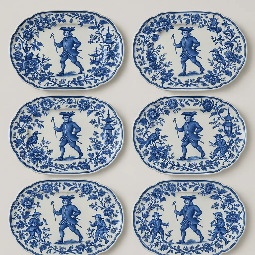 Collection of Six Finely Crafted Ceramic Platters