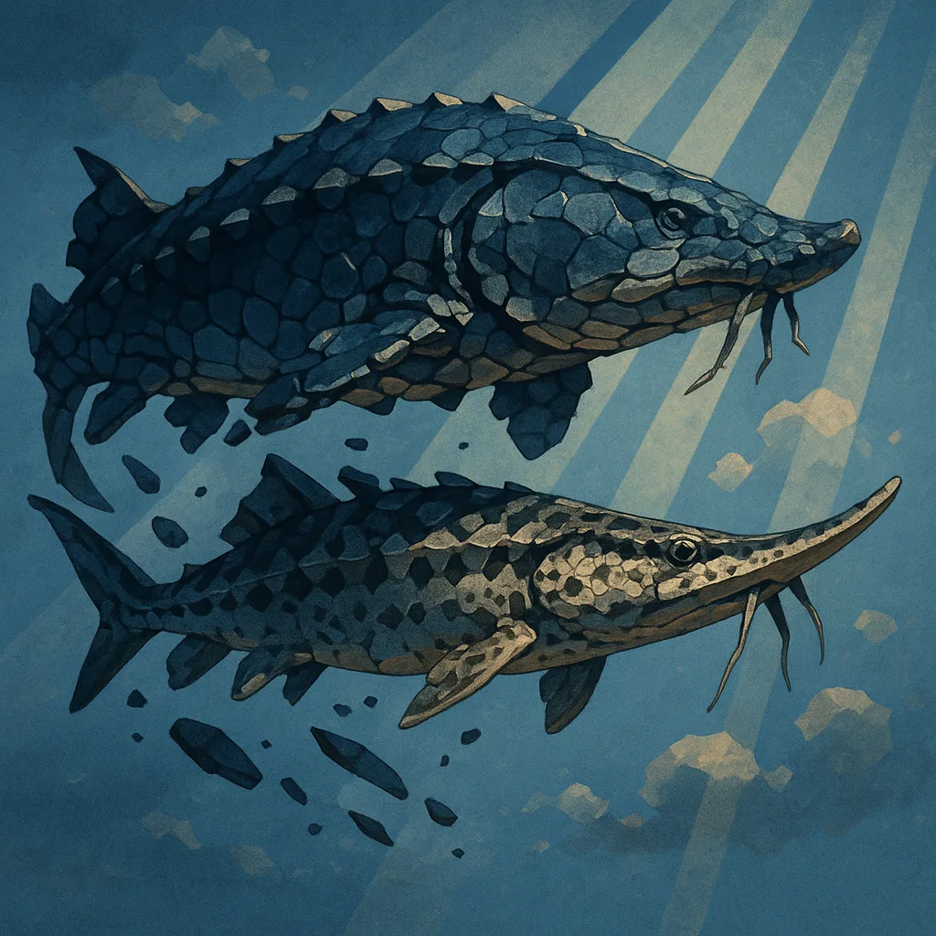 Two Sturgeons—one an Exceptionally Massive Form