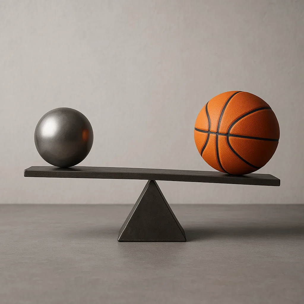 On One End of a Balance Beam Lies a Steel