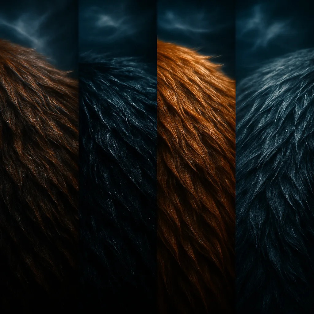 Diverse Bearskins in Sharp