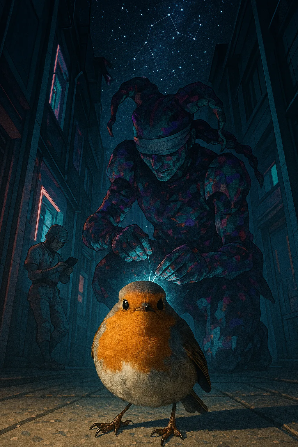 Small Robin with a Rusty-orange Chest