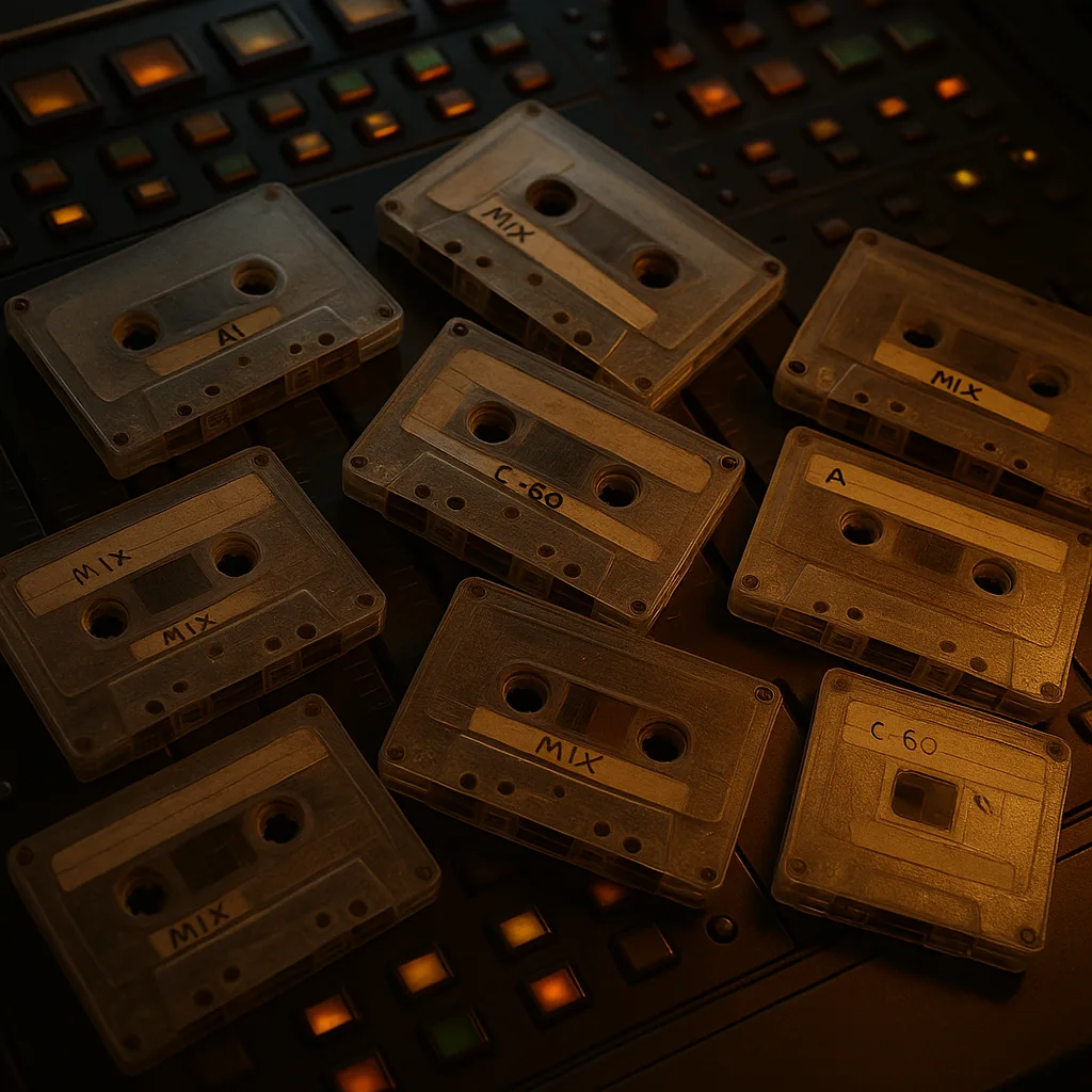 Amidst Sleek Metallic Consoles Brimming with Glowing Buttons and Interfaces