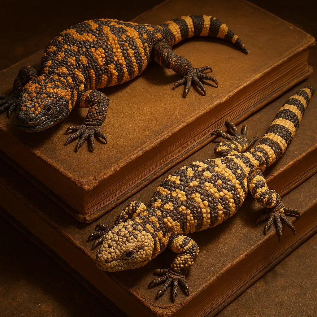 Two Diverse Gila Monsters