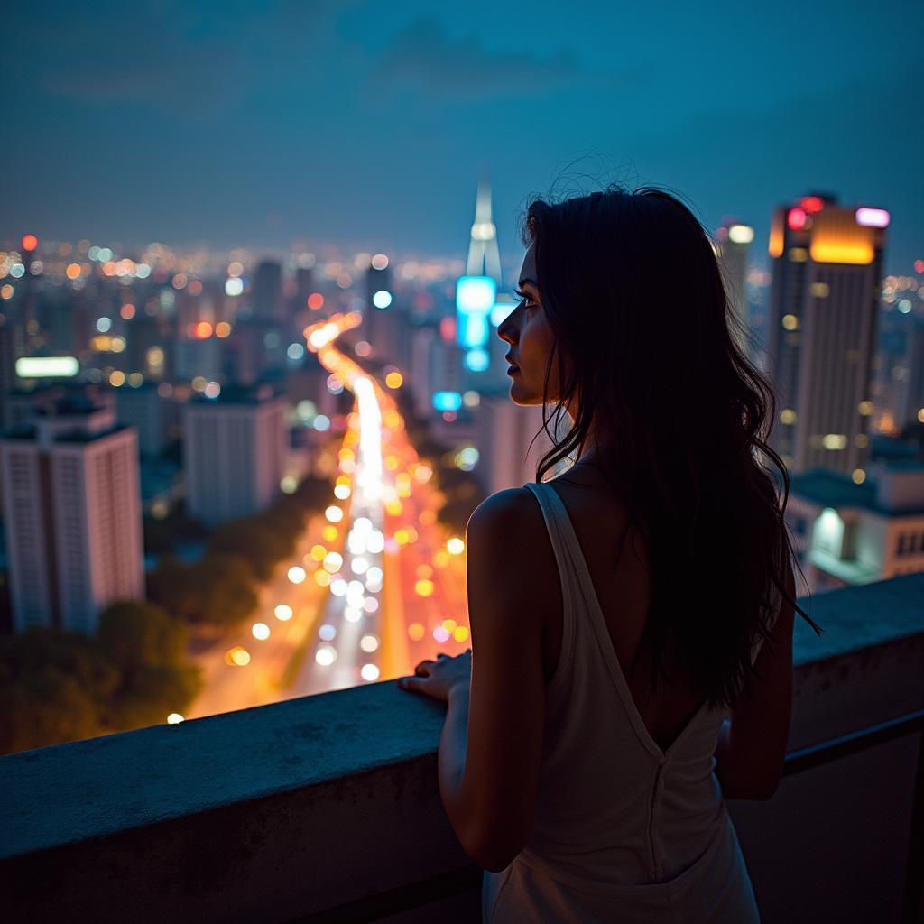 Determined Dreamer on a São Paulo Balcony