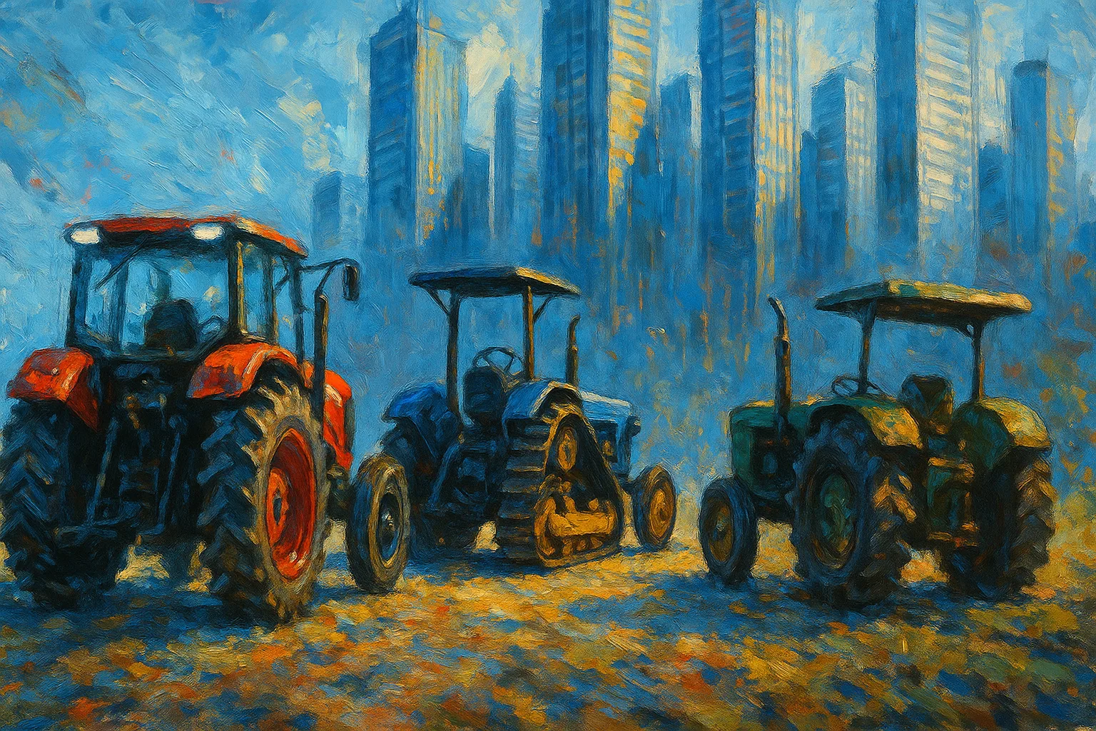 With a Spontaneous and Energetic Application of Paint