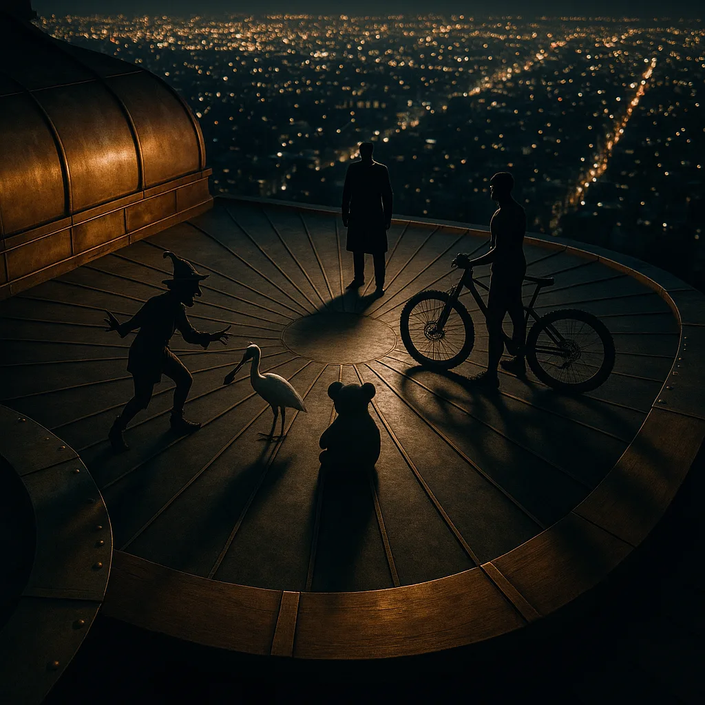 Panoramic Rooftop Crafted from Brass
