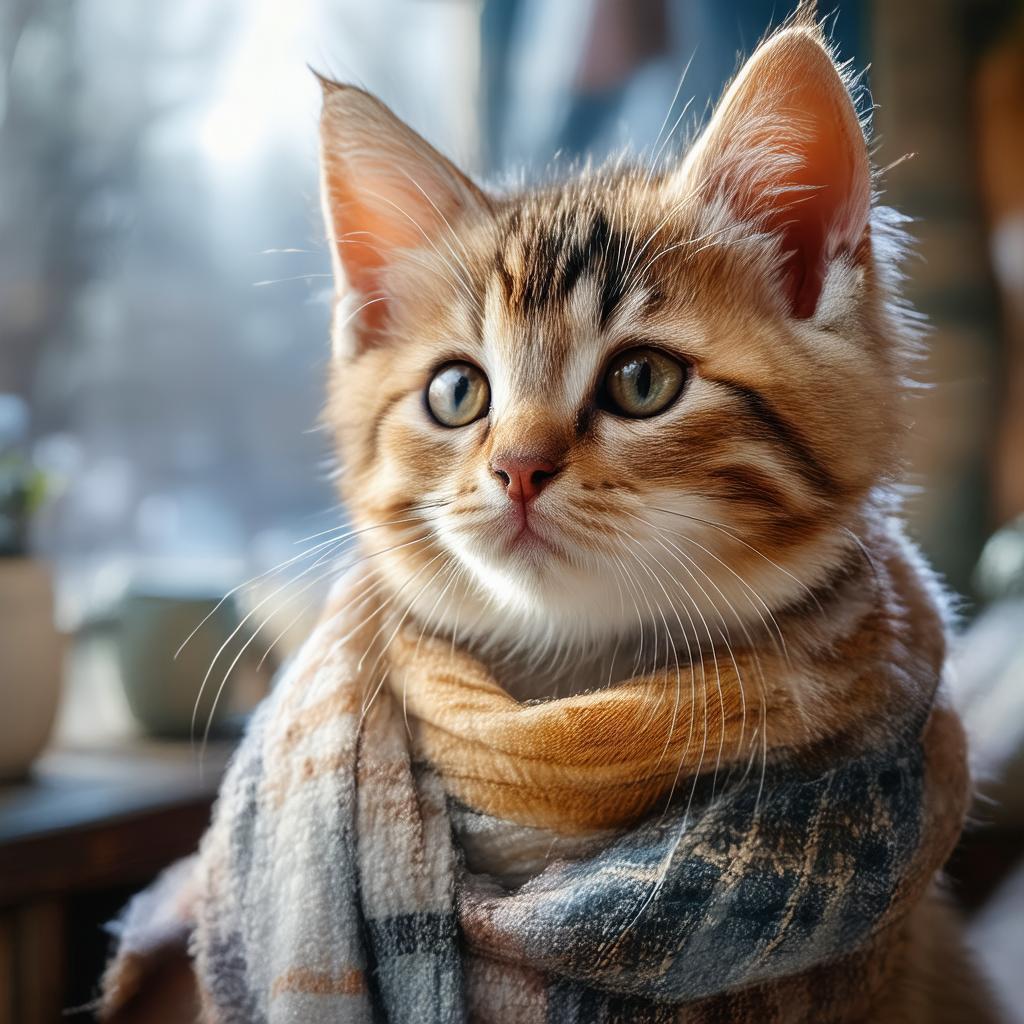 Ultra Realistic Digital Portrait of a Cute Cat