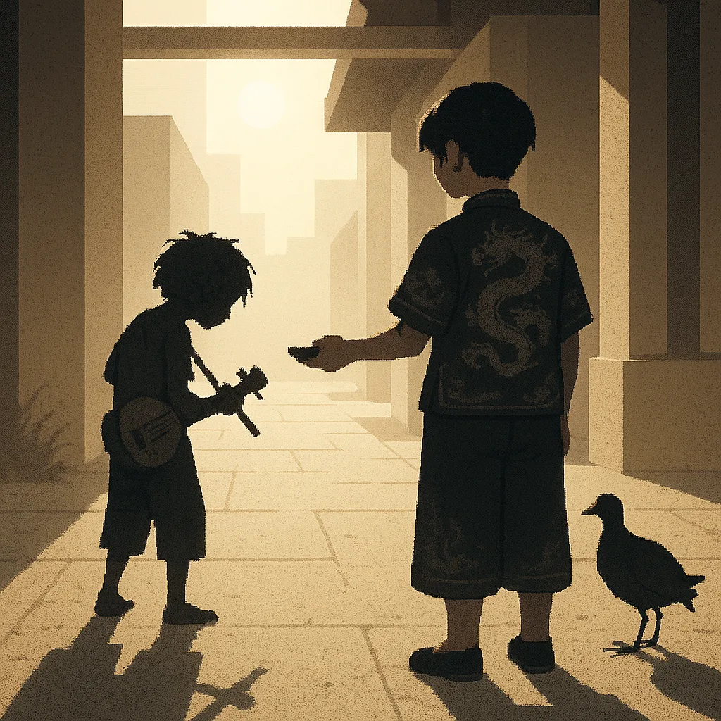 Strong Backlighting Sculpts Sharp Silhouettes Softened by Gentle Fill