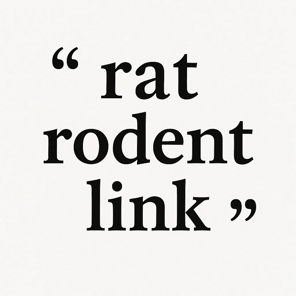 Provide a 3-word Phrase Involving a Rodent