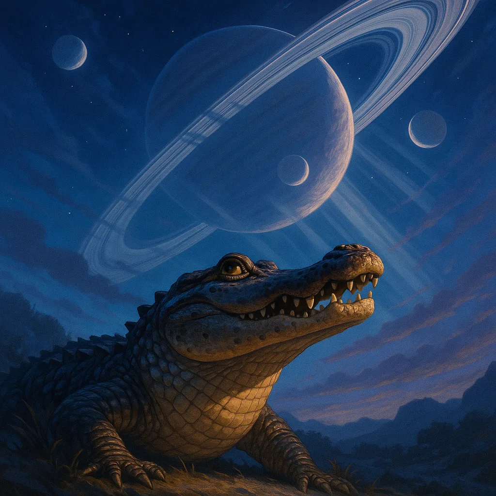 Whimsical and Charming American Alligator