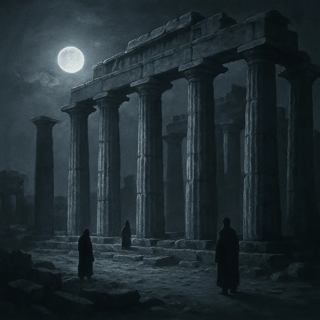 Few Solitary Figures Are Dwarfed by the Colossal