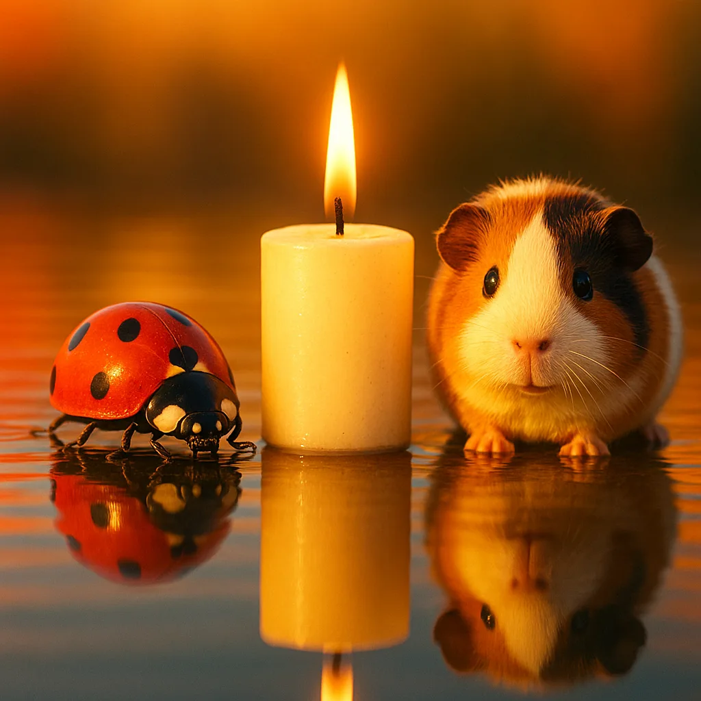 Vivid Colors Reflected on a Calm Water Surface