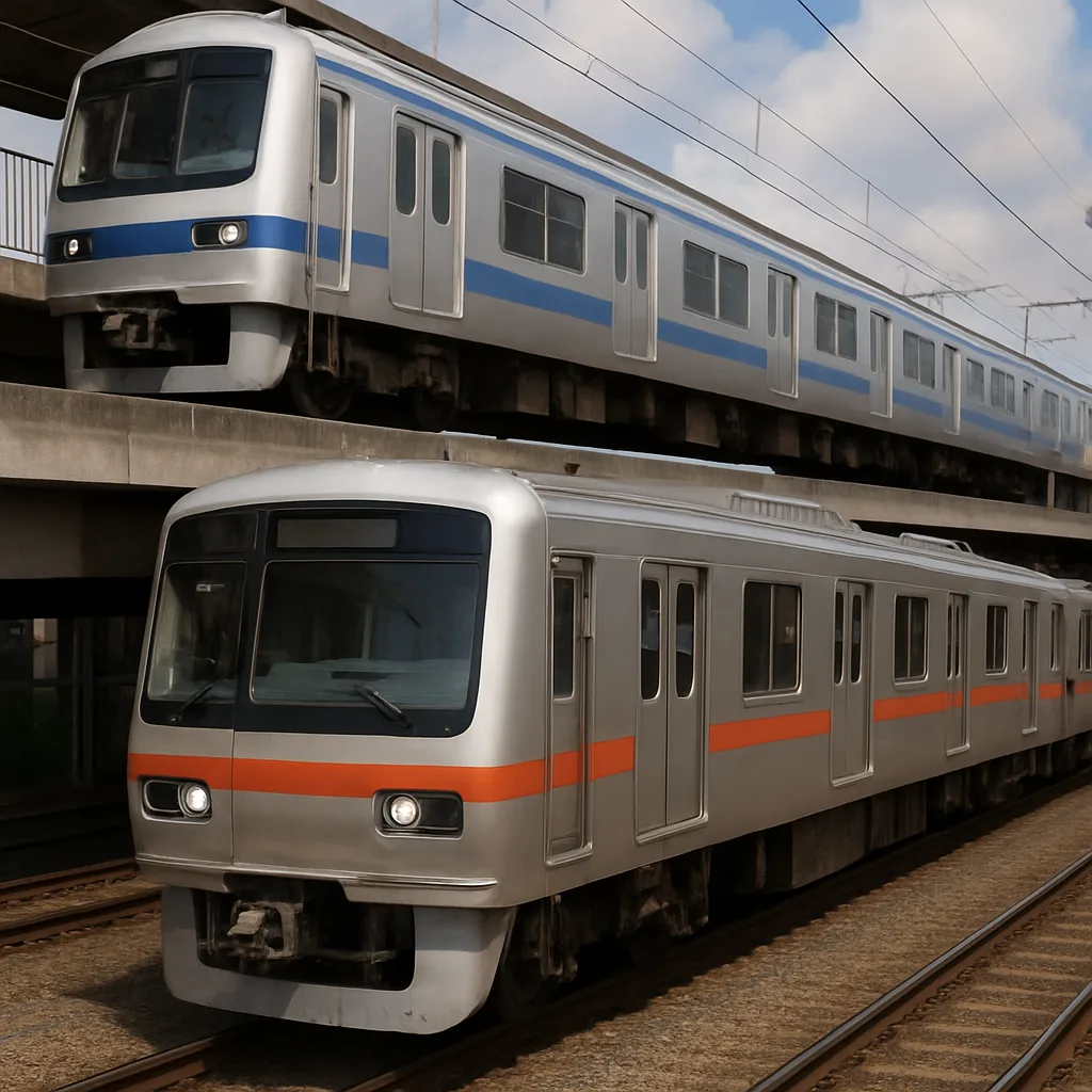 Image Depicting a Pair of Trains