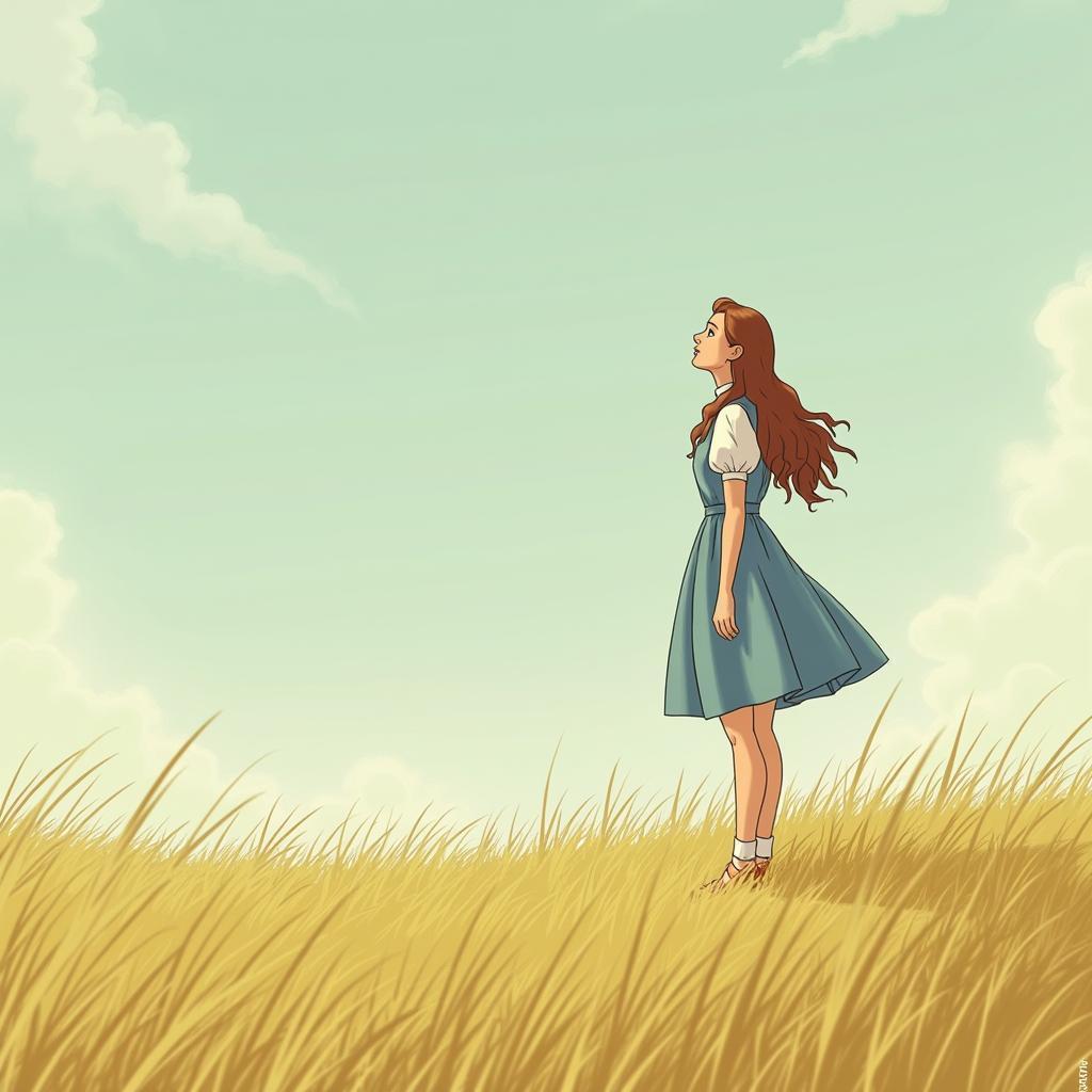 Serene Dorothy Gale Gazing at Sunny Skies