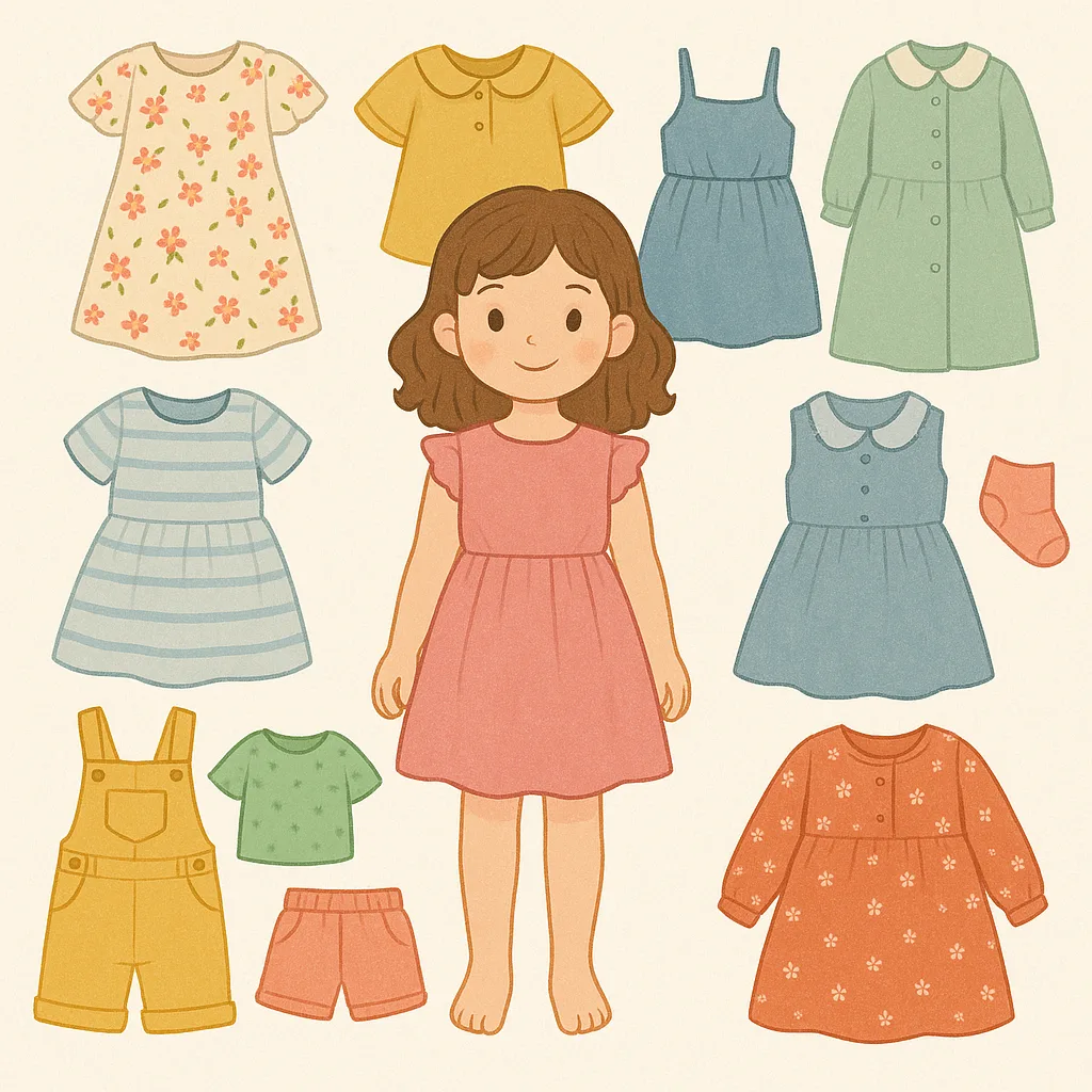 Young Girl in a Pink Dress