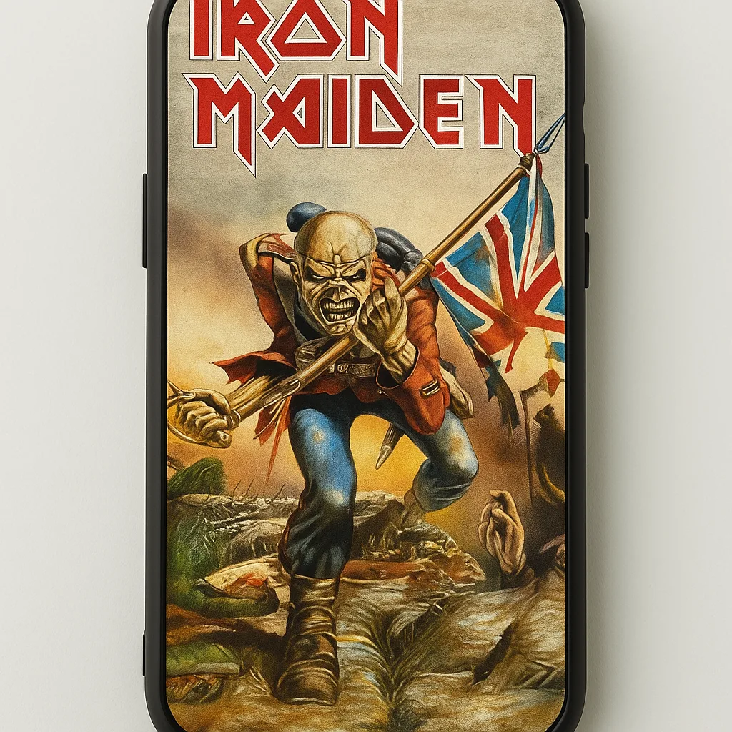 Phone Case Featuring an Iron Maiden Design