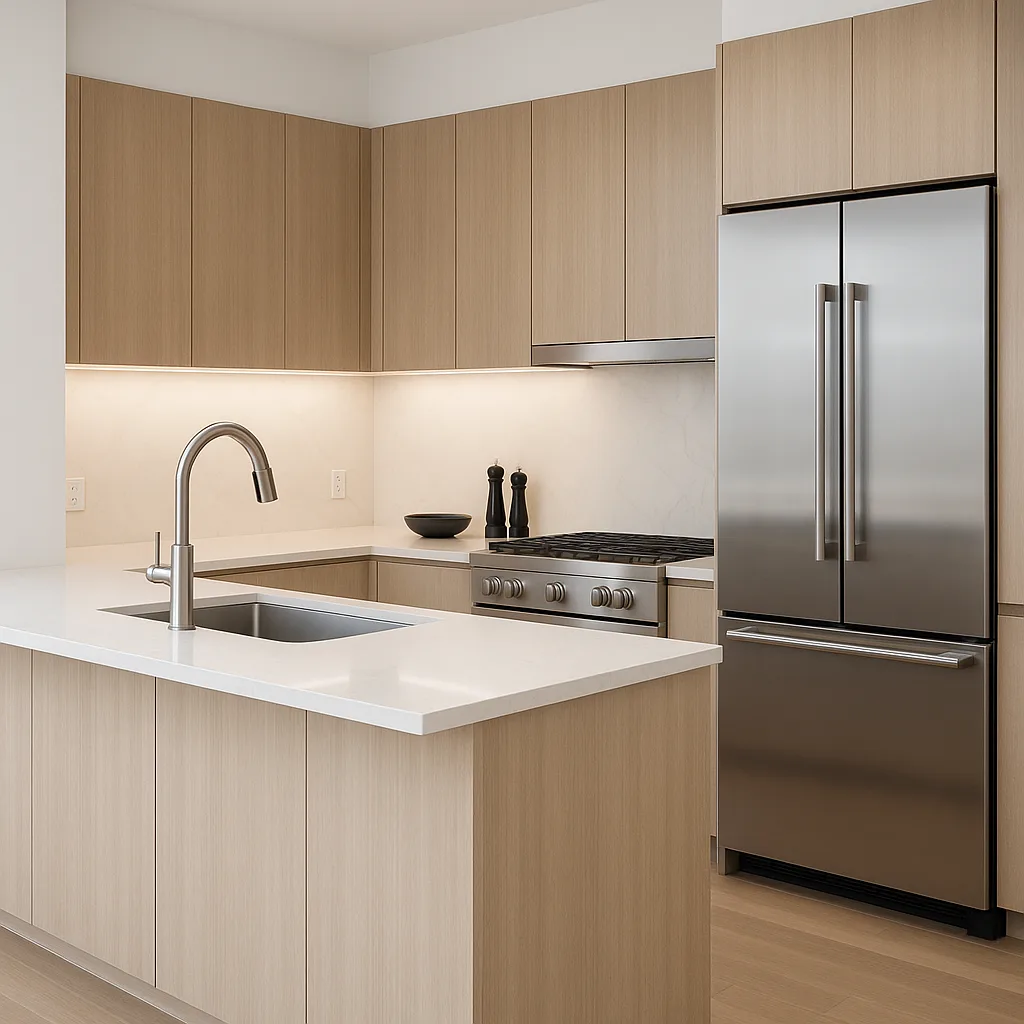 Contemporary Kitchen Featuring Premium Appliances