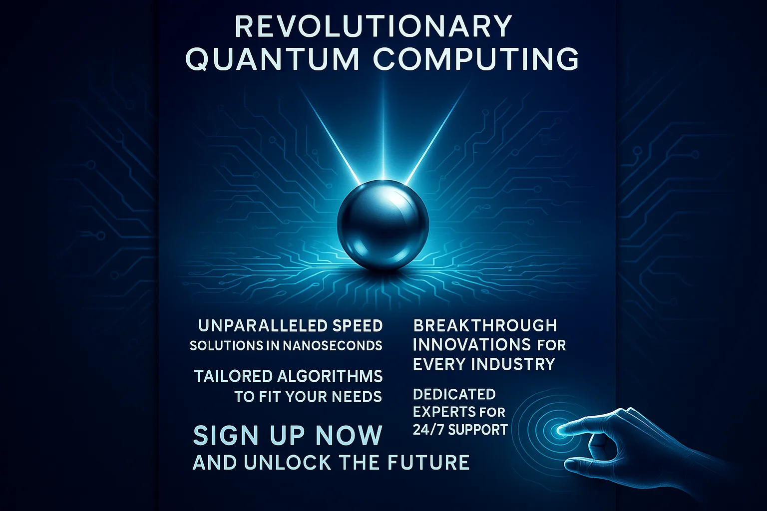 Modern and Visually Striking Promotional Poster with a Clean