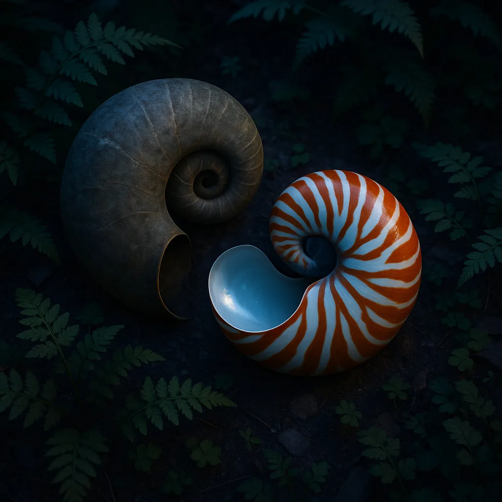 Two Chambered Nautiluses—the First an Ancient
