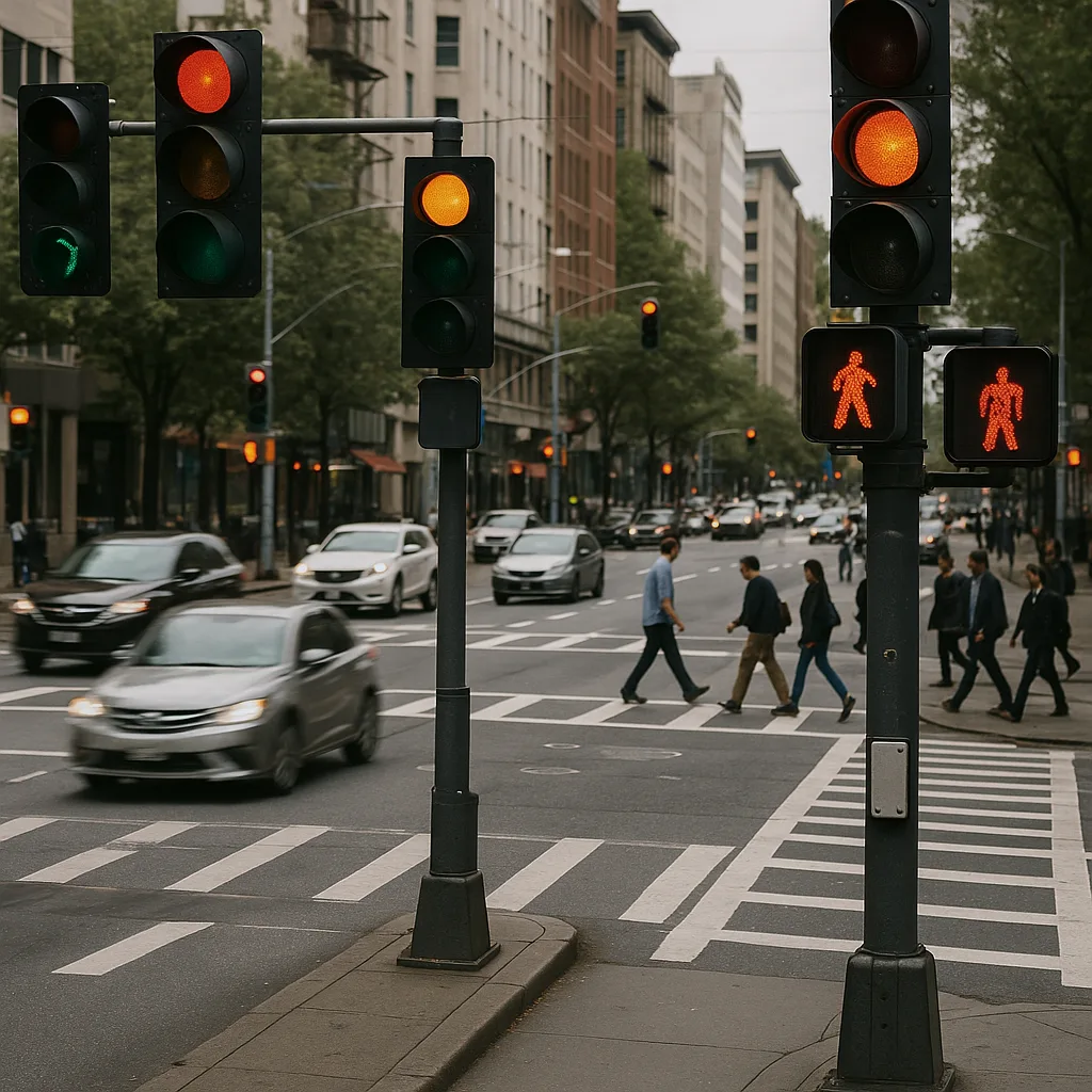 Active Intersection with Traffic Lights