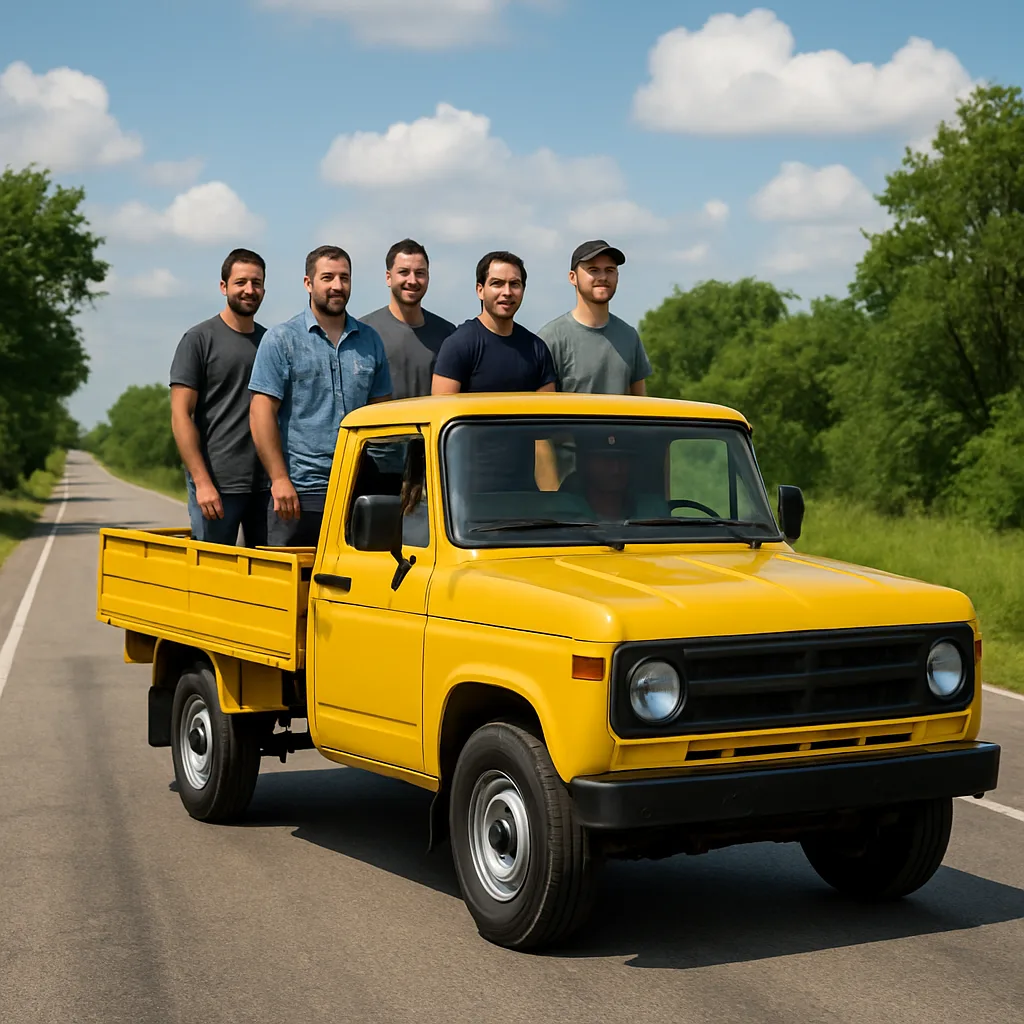 Group of Men Standing in the Back