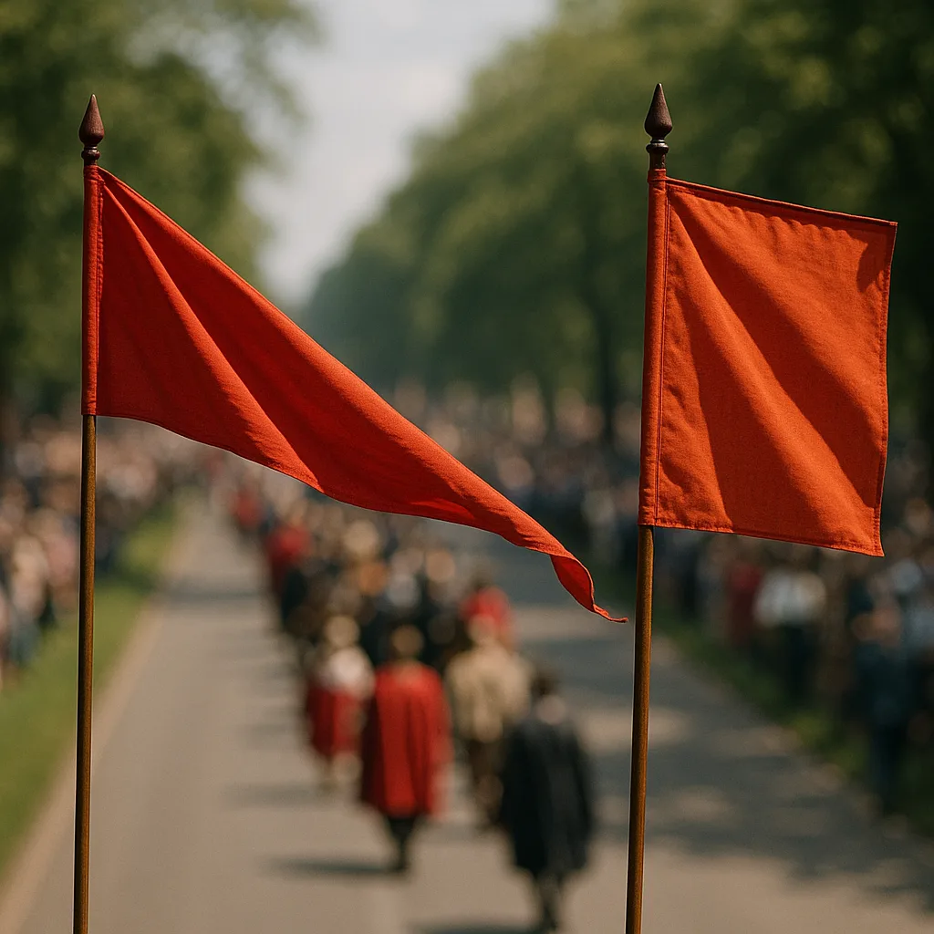 During the Procession