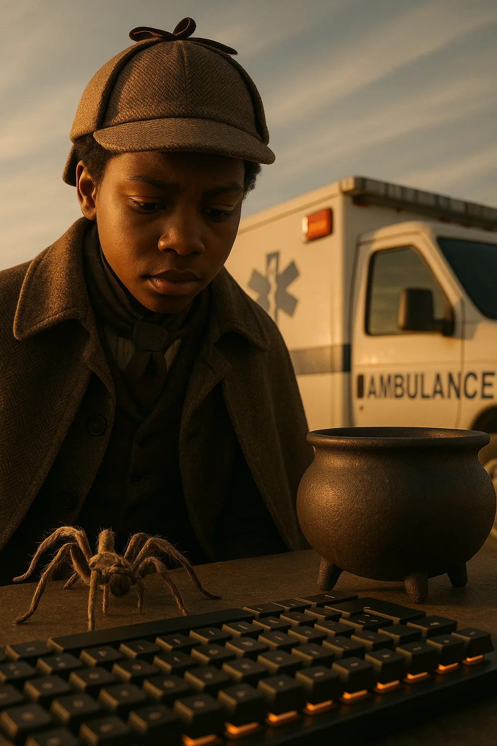 Youthful Person of Sub-Saharan African Descent in Contemporary Sherlock