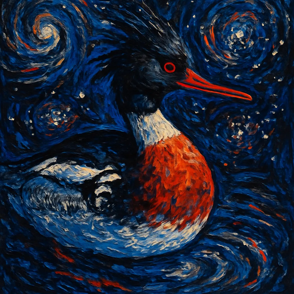 Single Red-breasted Merganser
