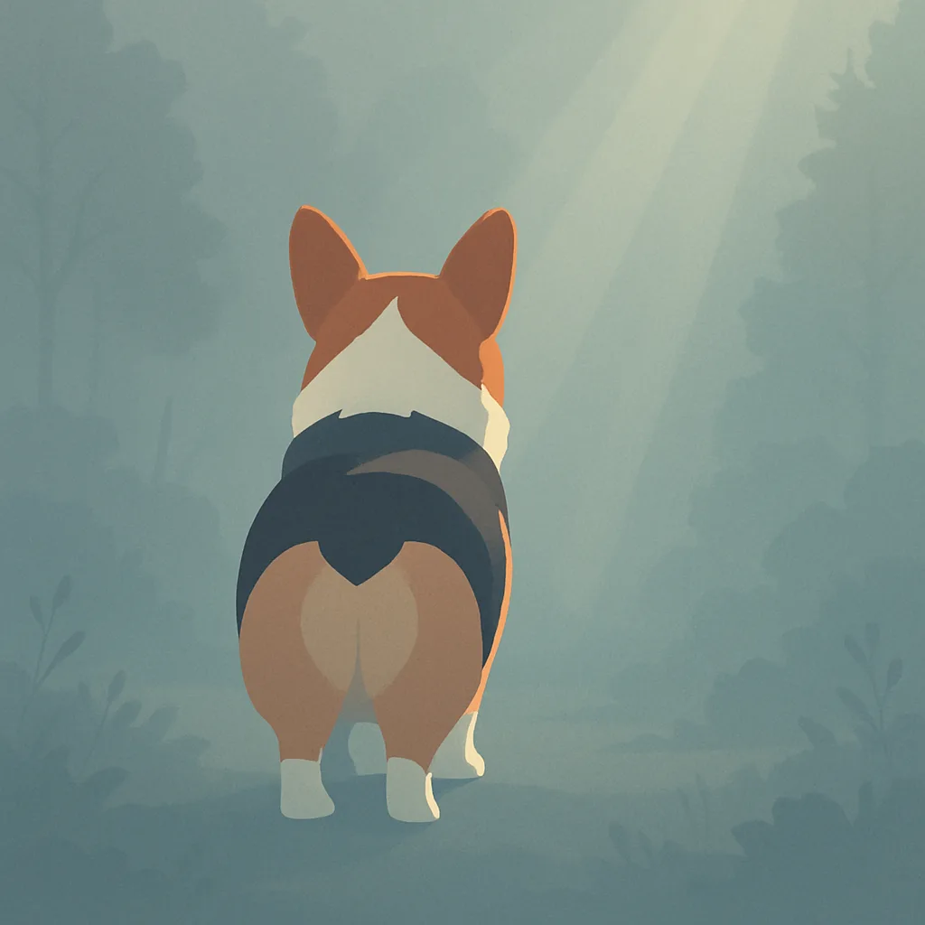 Within a Vector Art Scene Defined by Atmospheric Depth