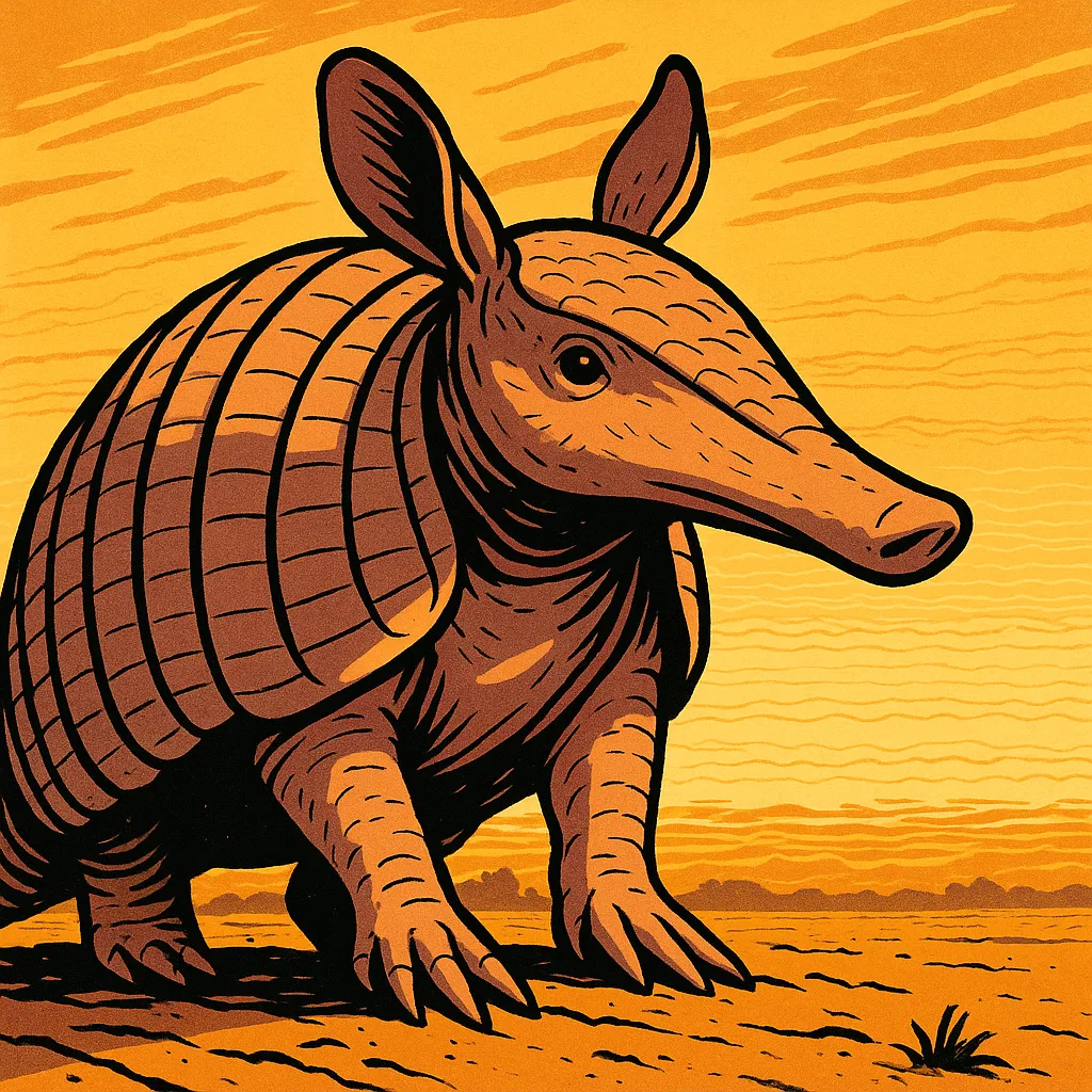 Single Pinkish-beige Armadillo