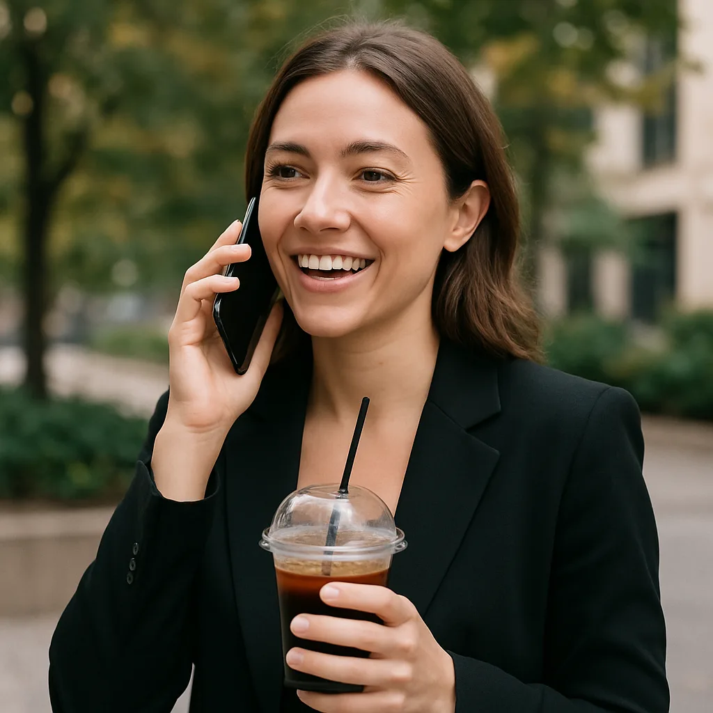 Person Wearing a Black Blazer Is Holding a Drink