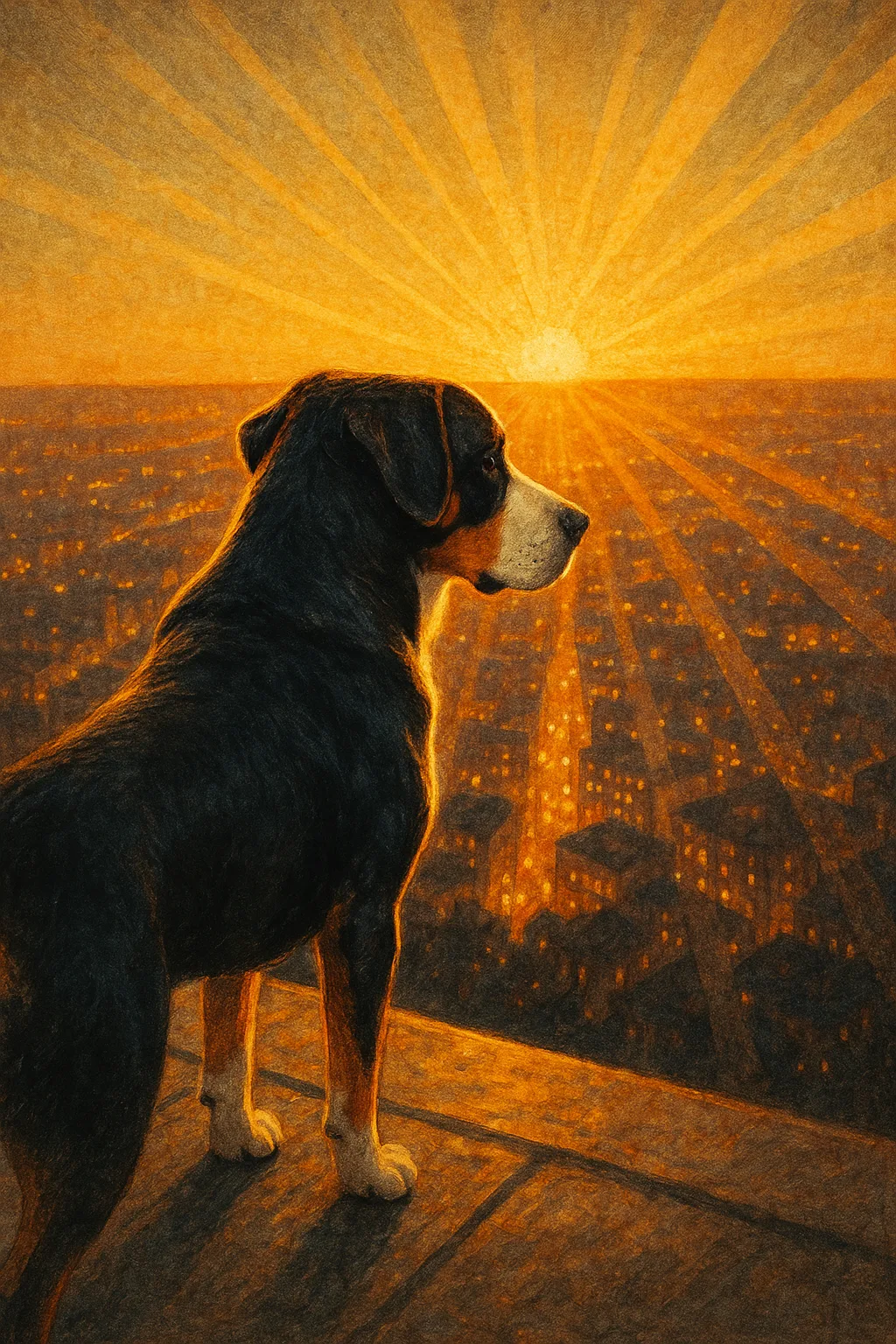 Single Greater Swiss Mountain Dog