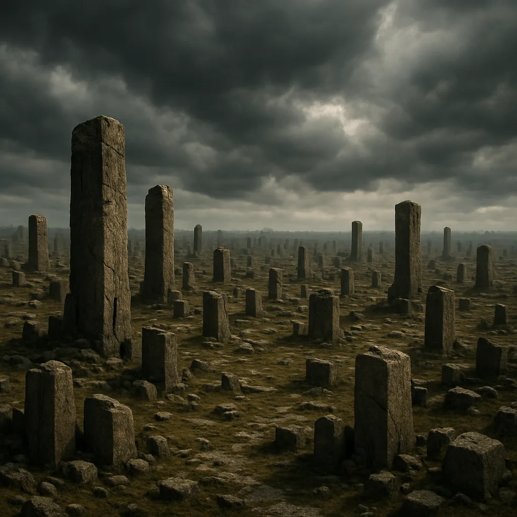 Countless Crumbling Stone Monoliths