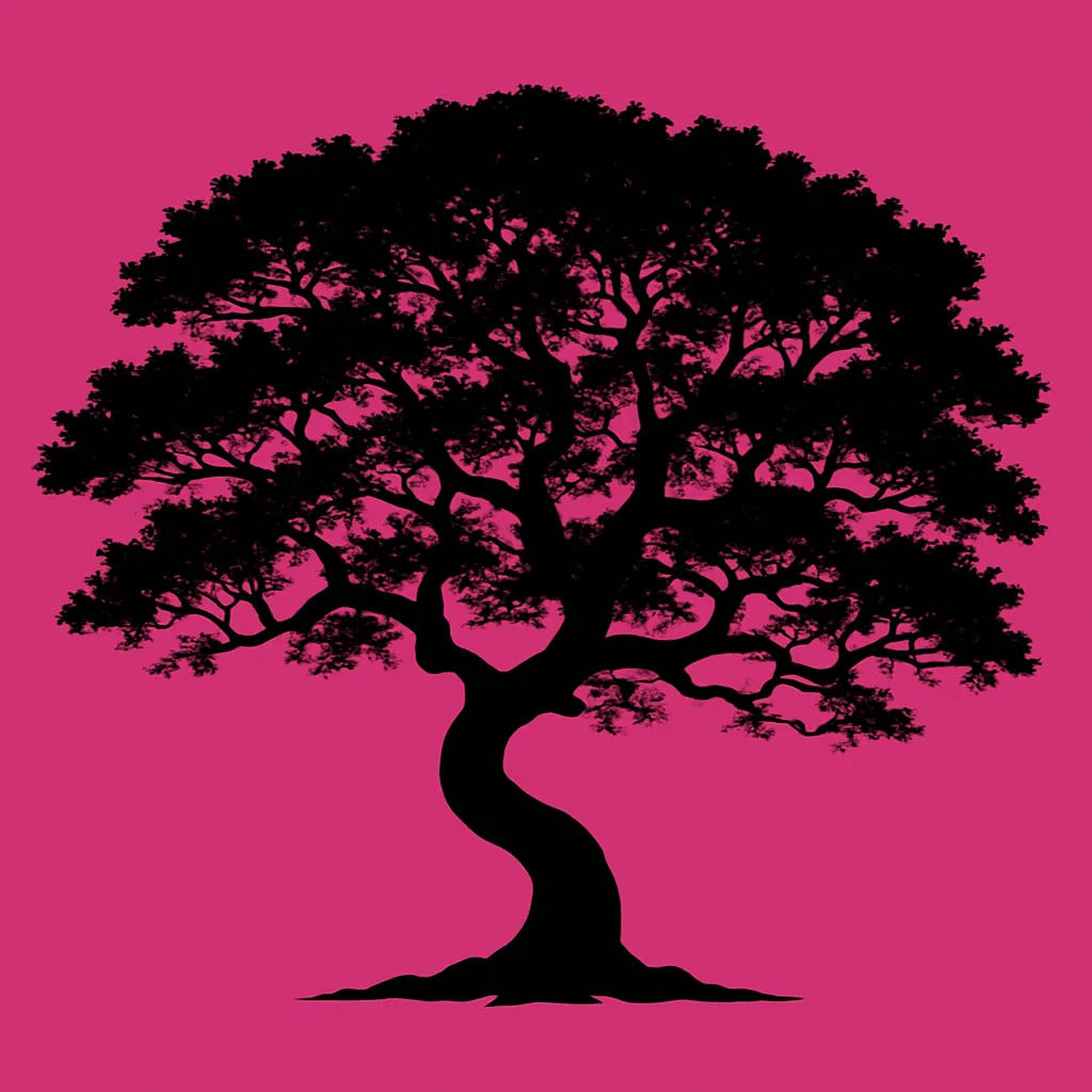 Against a Vibrant Magenta Background