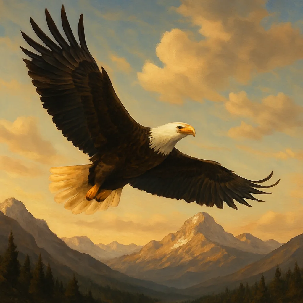 Majestic Eagle Gliding Through the Sky