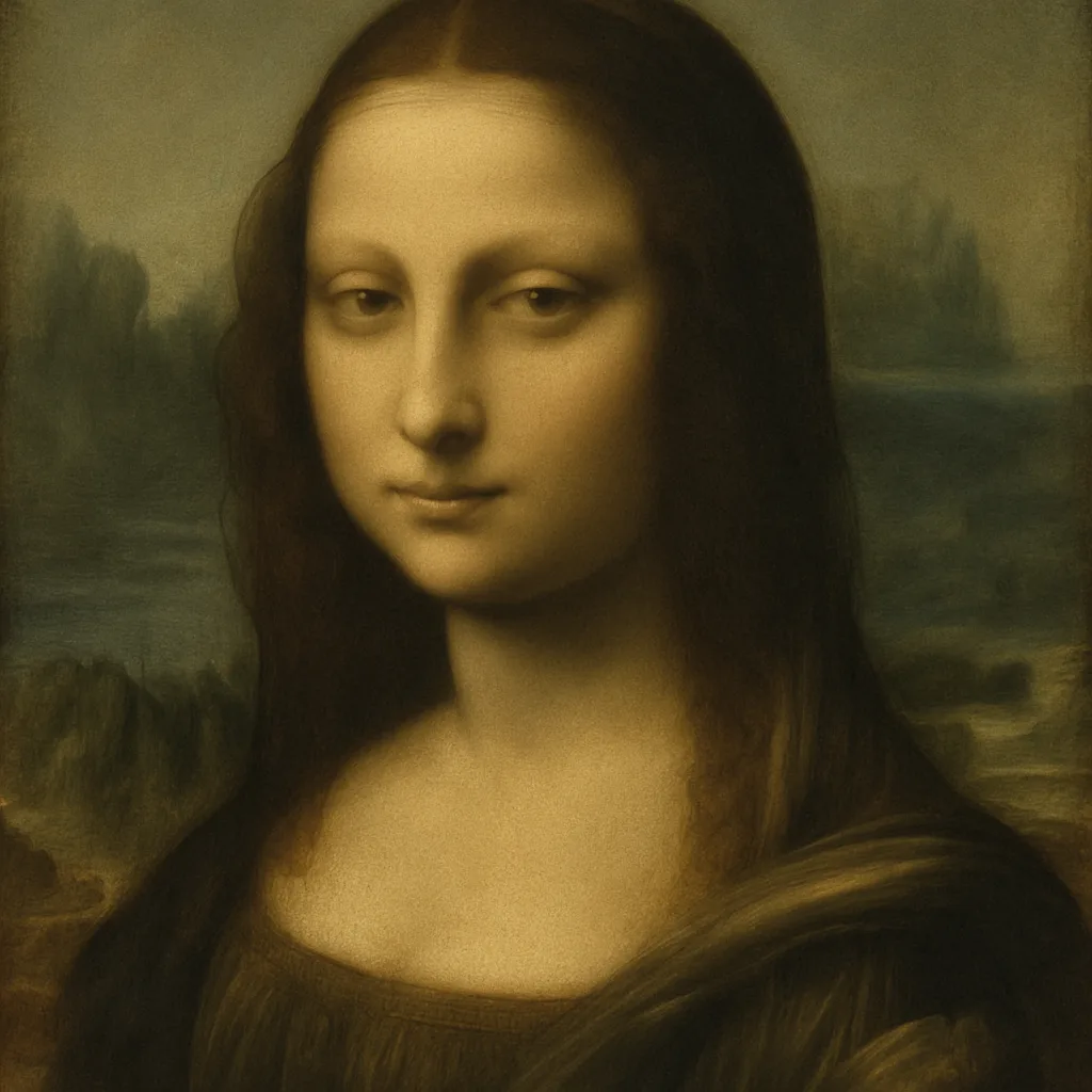 Portrait Showcasing Smooth Gradient Transitions Through the Sfumato Method