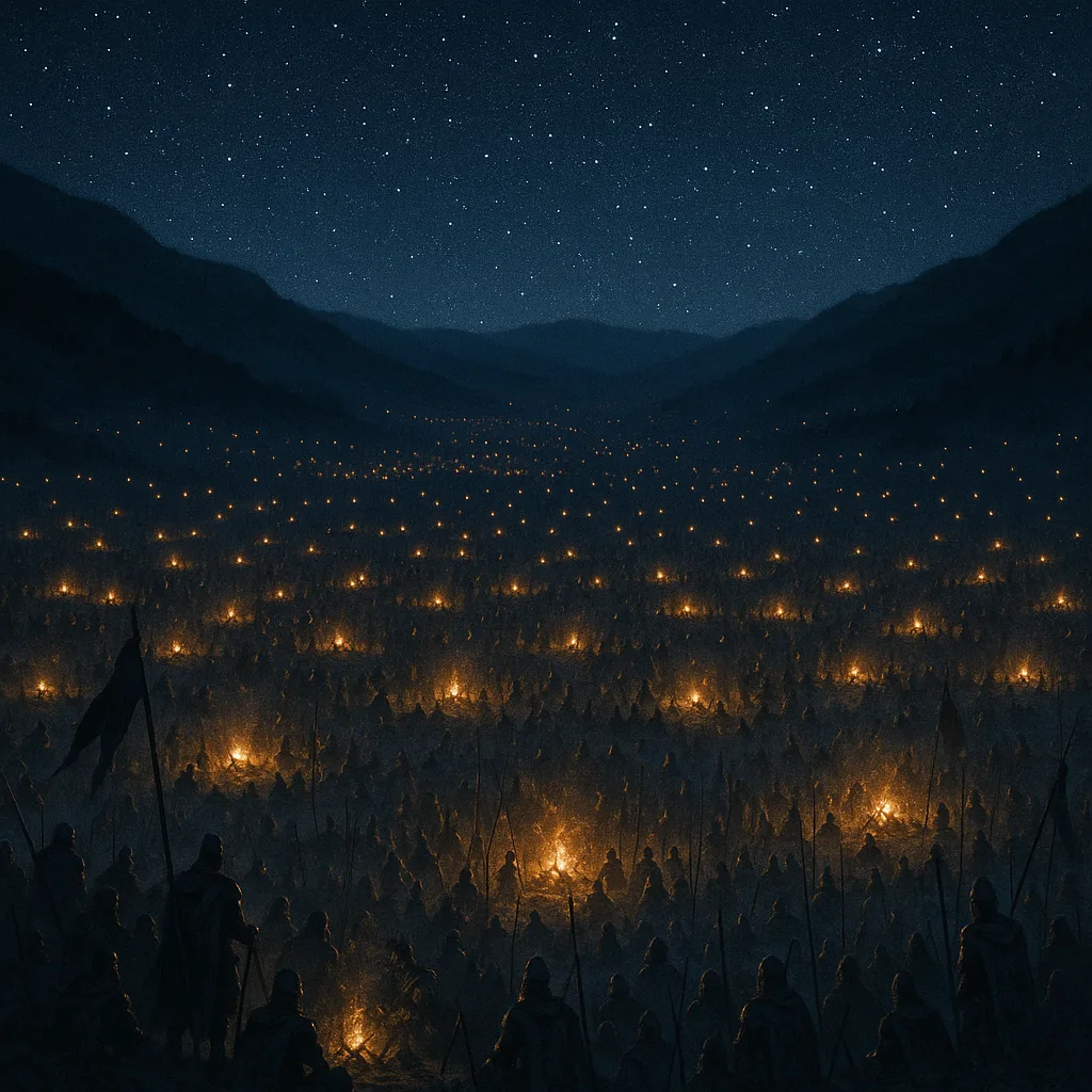 Many Distant Campfires Flicker Across a Vast